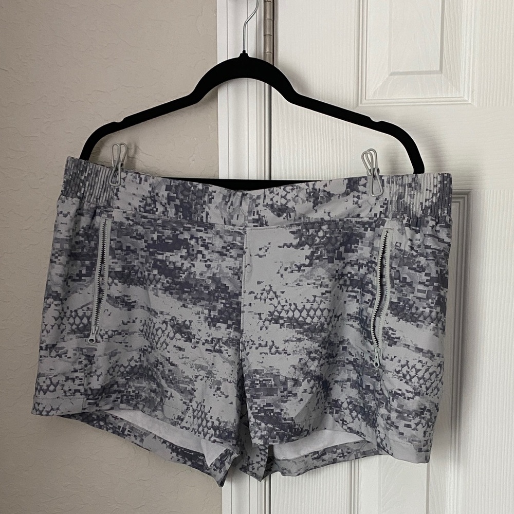 Columbia Blue and Gray Patterned Shorts